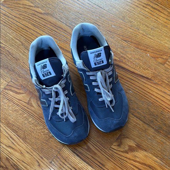 New Balance ML574EVN Blue Sneakers - Picture 5 of 6